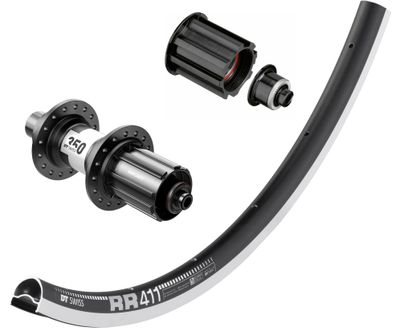 MBA　DTSWISS/RR411 32H DT Swiss 350 Rear Hub, 32h, QRx130mm, Shimano HG11 Road