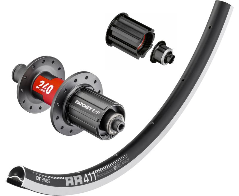 DT Swiss RR 411 700c rim with DT Swiss 240 hubs. For rim brake and Quick release axle. CAMPAGNOLO