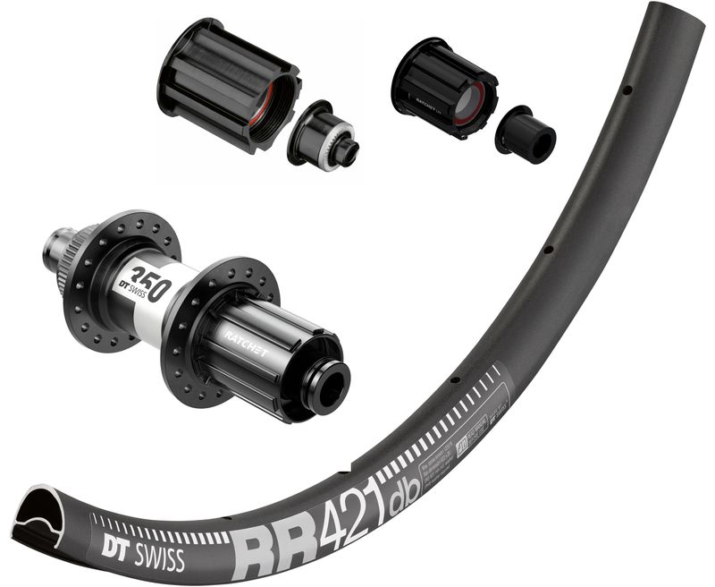 DT Swiss RR 421 700c rim with DT Swiss 350 hubs. For disc brake, quick release or 12mm thru-axles. CAMPAGNOLO