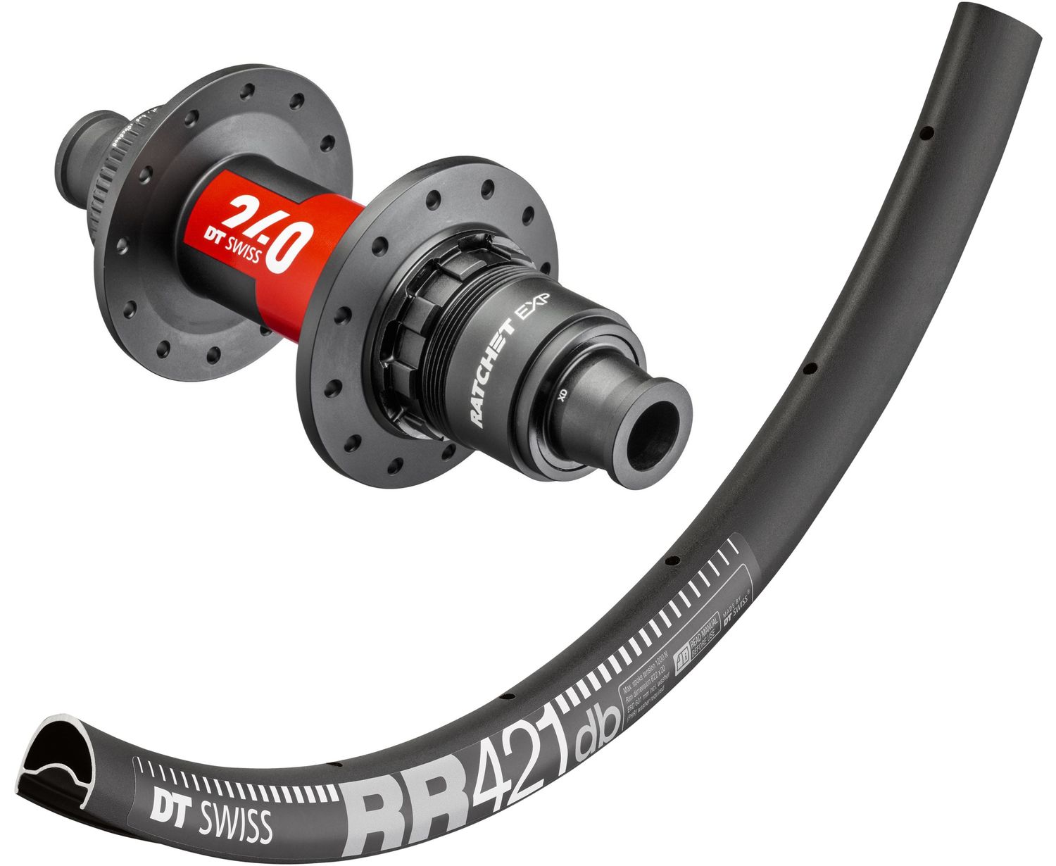 DT Swiss RR 421 700c rim with DT Swiss 240 hubs. For disc brake, quick release or 12mm thru-axles. Sram XDR