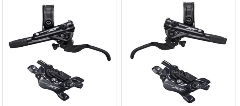 Shimano XT 4 Piston Brake Set Front And Rear