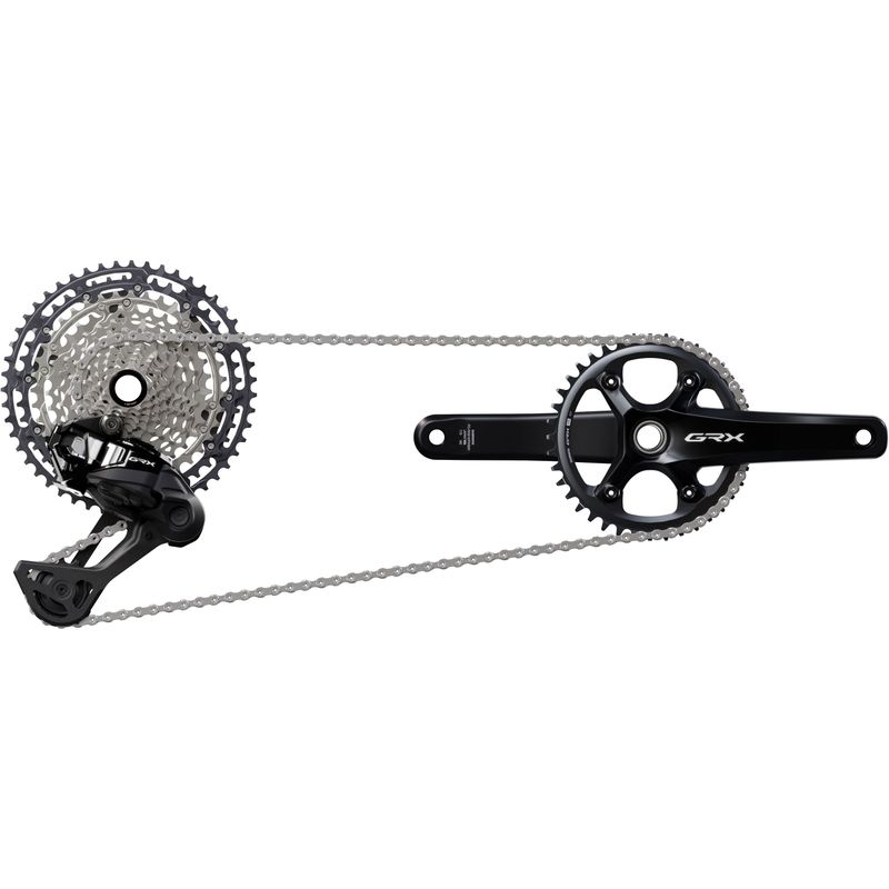 Shimano GRX RX825 Di2 wireless Gravel Groupset - 1x12 Speed for Micro Spline cassette