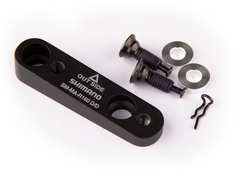 Disc adapter for Flat mount calliper, for Flat mount frame, for 160mm rotor
