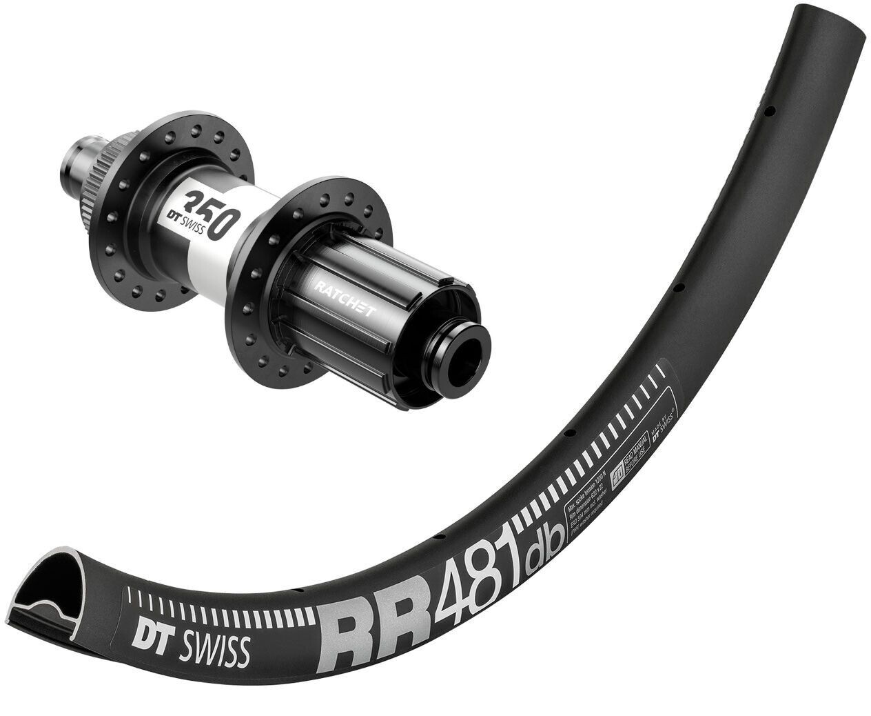 DT Swiss RR 481 700c rim with DT Swiss 350 hubs. For disc brake, quick release or 12mm thru-axles. SHIMANO HyperGlide and MicroSpline DT Swiss RR 481 700c rim with DT Swiss 350 hubs. For disc brake, quick release or 12mm thru-axles. SHIMANO HyperGlide and MicroSpline