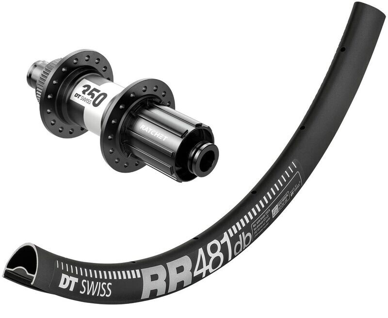 DT Swiss RR 481 700c rim with DT Swiss 350 hubs. For disc brake, quick release or 12mm thru-axles. SHIMANO HyperGlide and MicroSpline