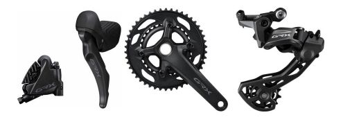 Shimano GRX RX610 Gravel Groupset - 2x12 Speed for Hyperglide cassette