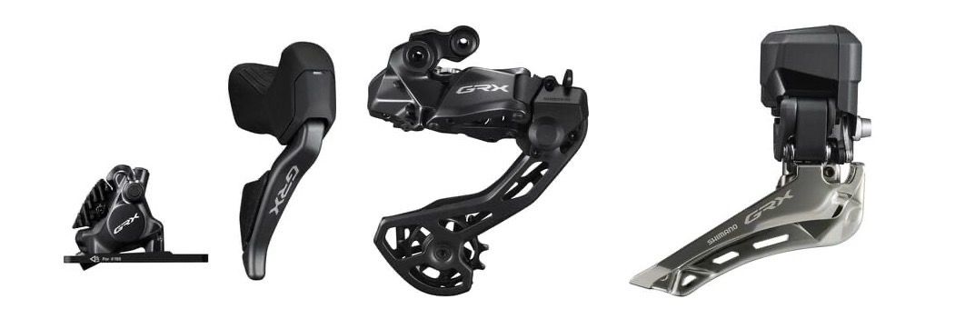 Shimano GRX RX825 Di2 Gravel Gear set- 2x12 Speed for Hyperglide cassette