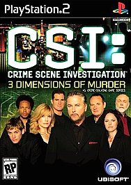 CSI: Crime Scene Investigation: 3 Dimensions of Murder - PS2 - Used