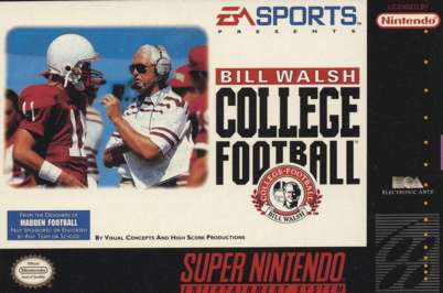 Bill Walsh College Football - SNES - Used