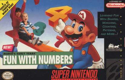 Mario's Early Years: Fun With Numbers - SNES - Used