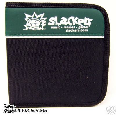 Green and Black Slackers Logo 32 Disc CD Wallet - Music Accessory - New