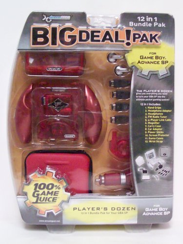 12 in 1 Big Deal Pak (red) for GBA SP - Game Accessory - New