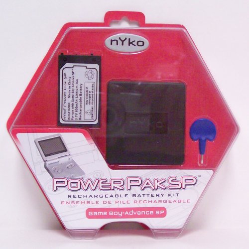 Nyko Power Pak SP Rechargable Battery Kit for GBA SP - Game Accessory - New