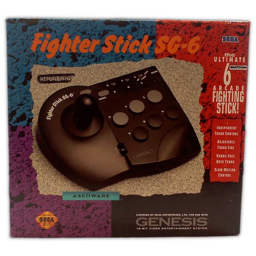 Fighter Stick SG-6 for Genesis - Game Accessory - Refurbished