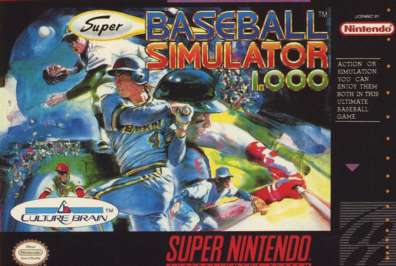 Super Baseball Simulator 1000 - SNES - Used