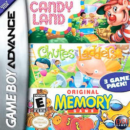 Candy Land / Chutes and Ladders / Original Memory Game - GBA - Used