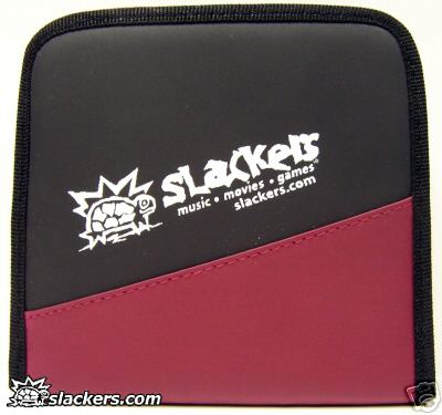 Red and Black Slackers Logo 32 Disc CD Wallet - Music Accessory - New