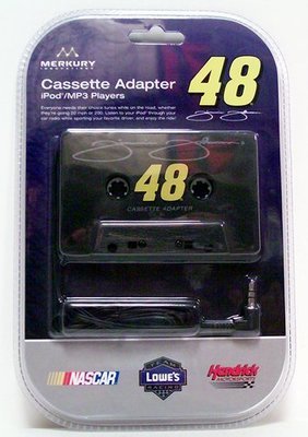 Nascar Cassette Tape Adapter 48 Jimmie Johnson - Music Accessory - New