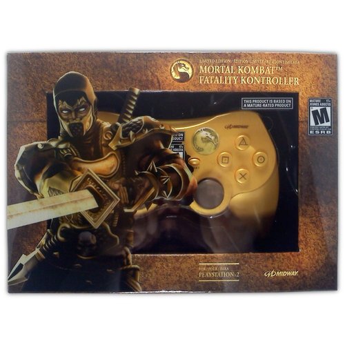 Mortal Kombat Fatality Kontroller (Scorpion) for PS2 - Game Accessory - New