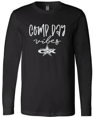 Bella Canvas Comp Day Tee Shirts with White Glitter Ink