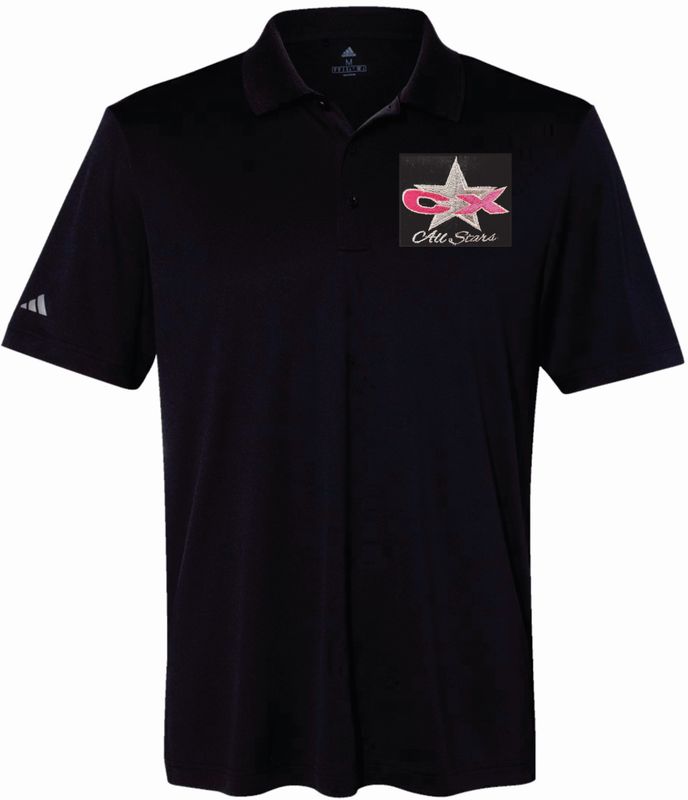 Black Adidas Men&#39;s Polo w/ embroidered logo