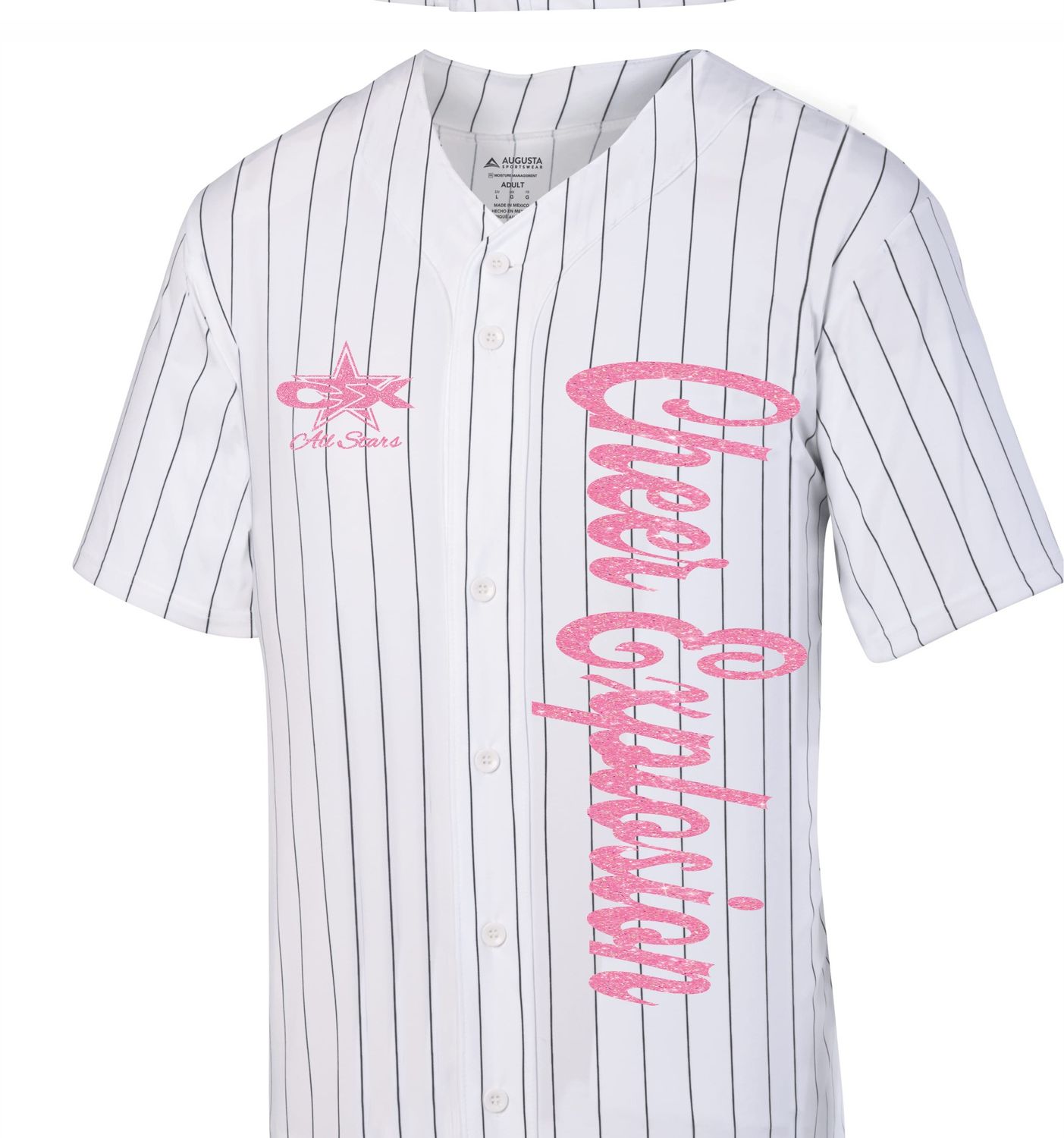 Cheer Explosion Full Button Baseball Jersey (CHEER EXPLOSION)