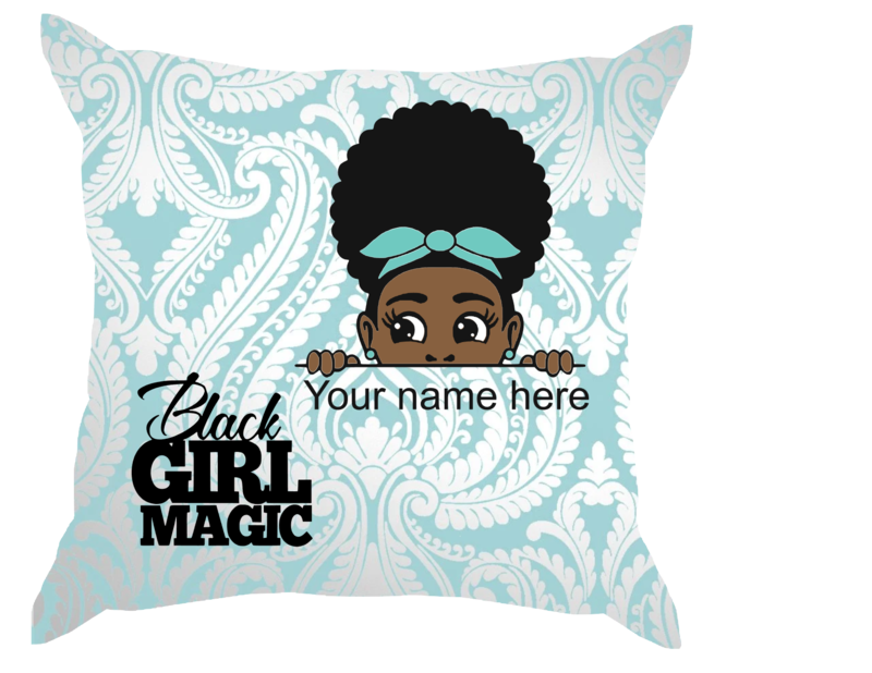 Black Girl Magic Customizable Pillow