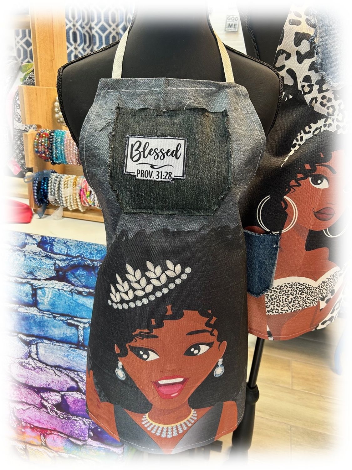 Upcycled Blessed Apron