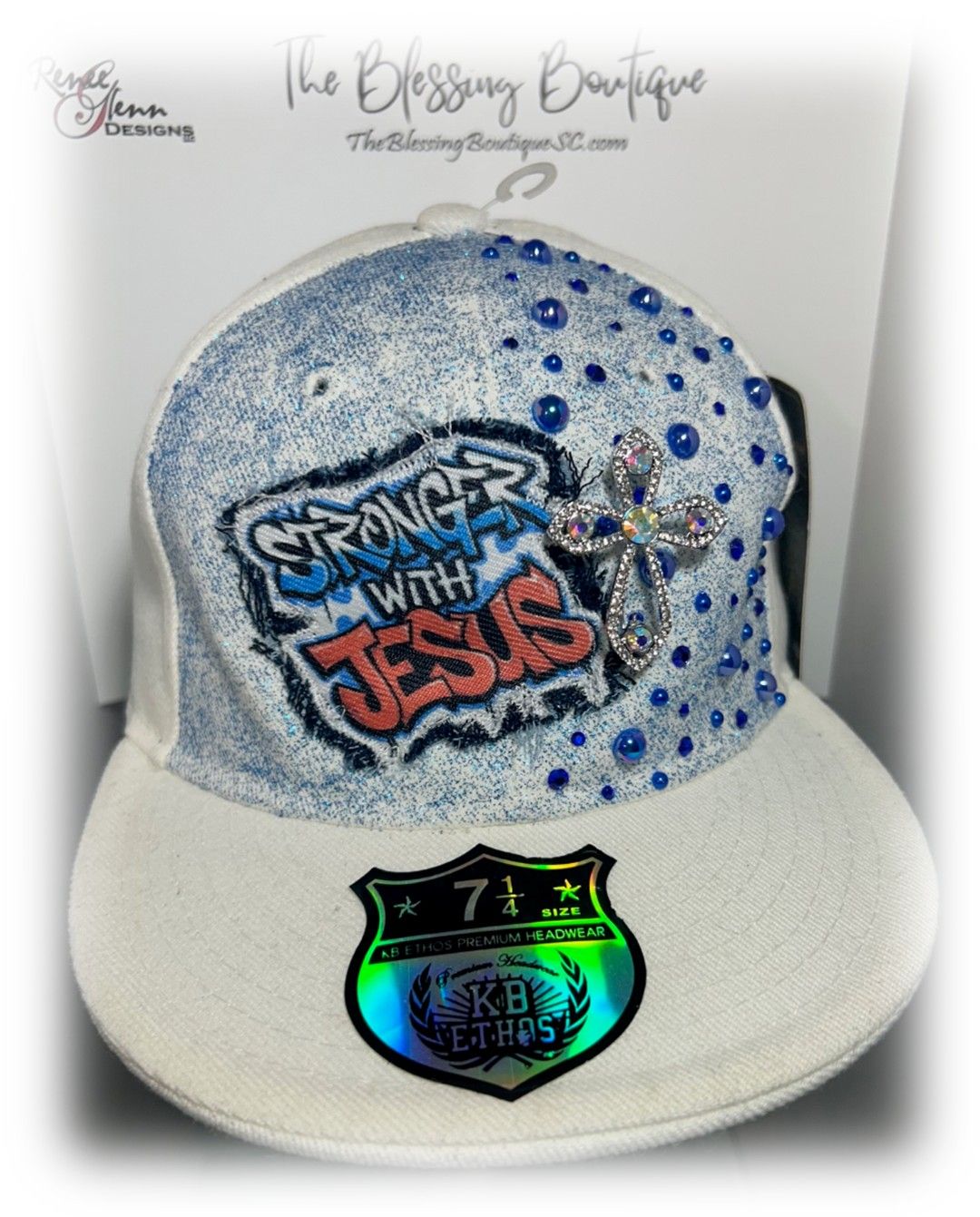 Stronger with Jesus 7-1/4 fitted Junk Hat