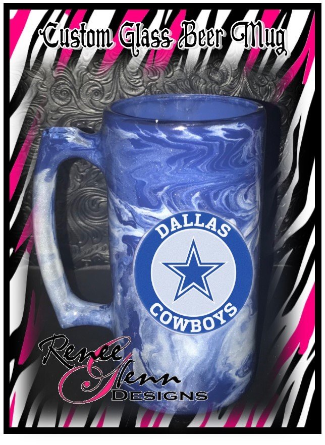 Custom Glass Sports Mug