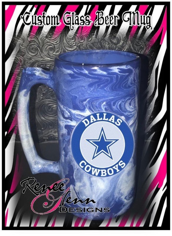 Custom Glass Sports Mug