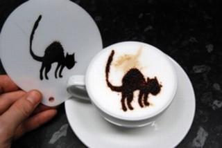 Stencil Scary Cat