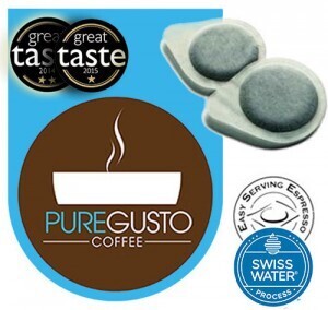Pure Gusto Swiss Water Decaffeinated Pack x 100