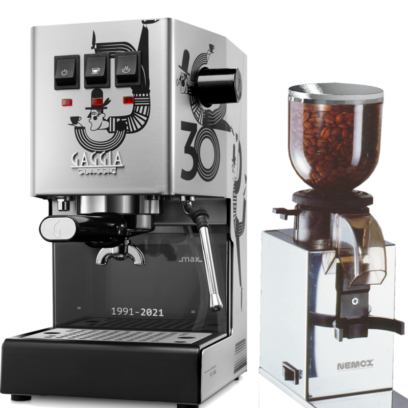 Gaggia Classic Acrobat PRO Limited Edition with Nemox Grinder
