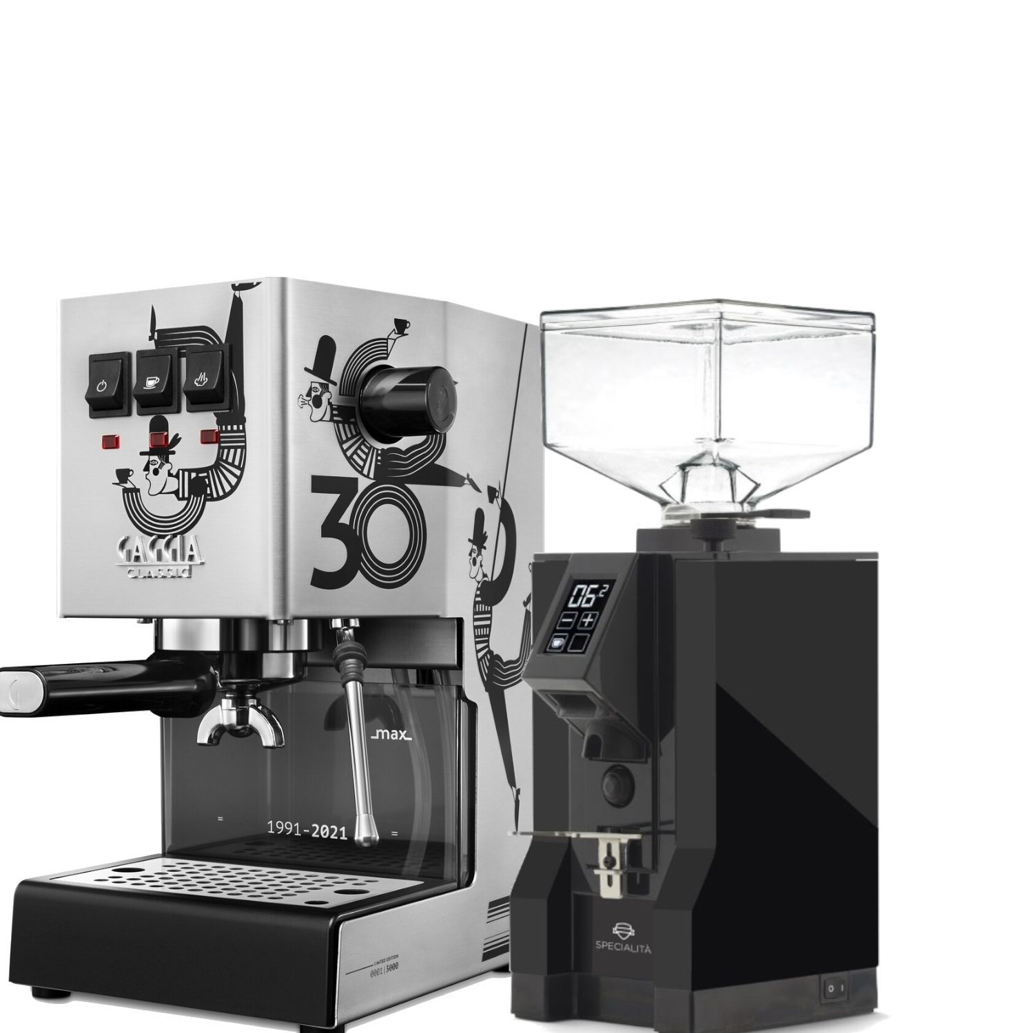 Gaggia Classic Acrobat Limited Edition with Eureka Specialita Grinder