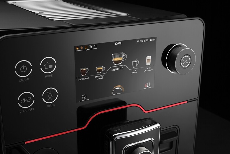 Gaggia Accademia Glass Black - One Touch Cappuccino Coffee Machine  [RI9781/01D] REFURBISHED