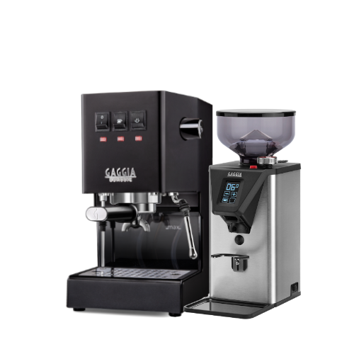 Gaggia Classic 2024 E24 Evo PRO Black with MDF-55 Grinder
