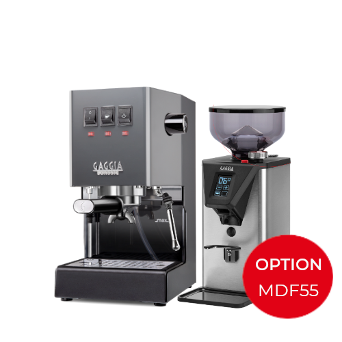 Gaggia Classic 2024 Evo PRO COLOR GREY 240V | Manual Espresso Coffee Machine