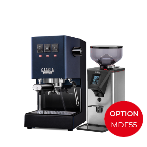 Gaggia Classic 2024 Evo PRO COLOR Midnight BLUE 240V | Manual Espresso Coffee Machine