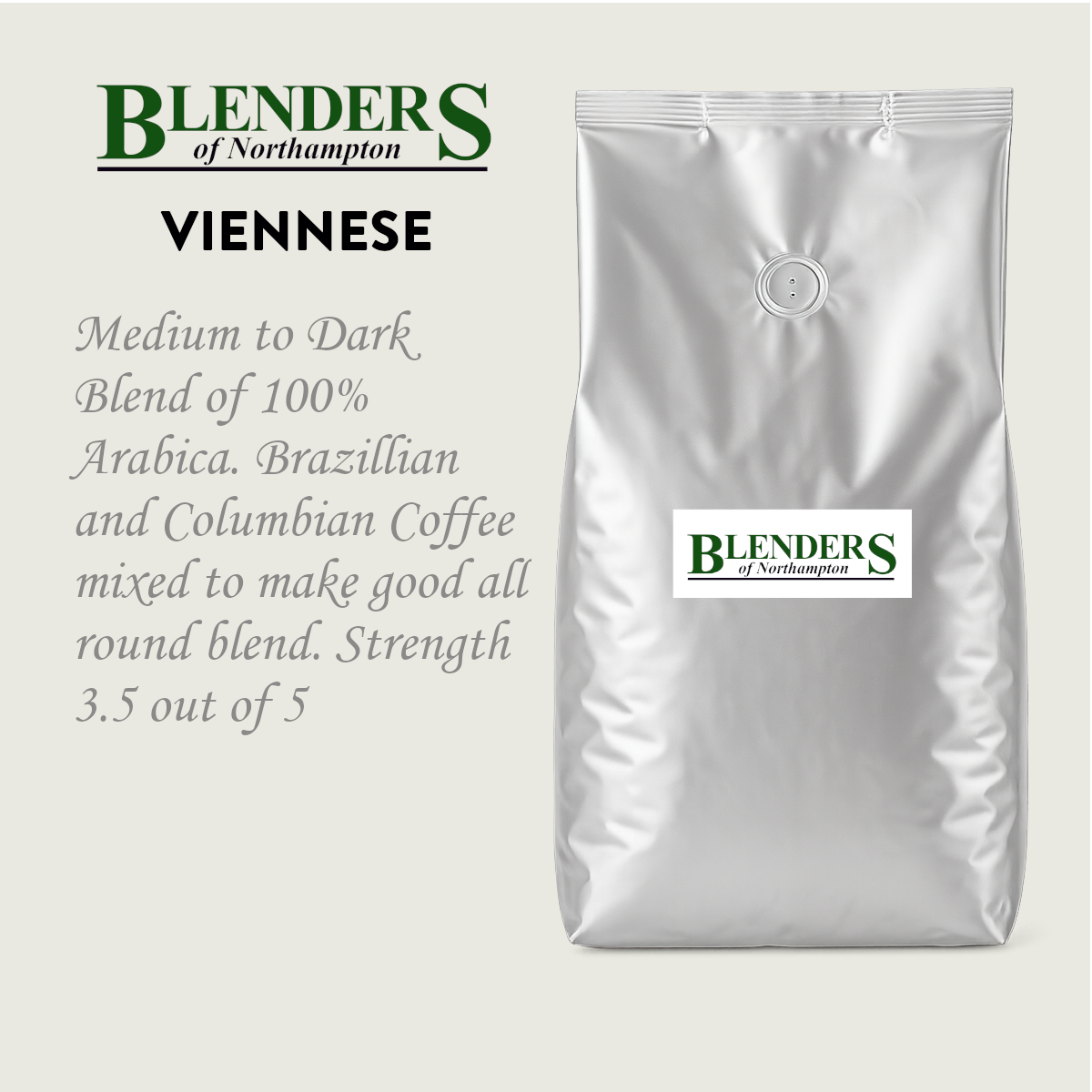 Viennese Medium-Dark 1Kg [Beans]