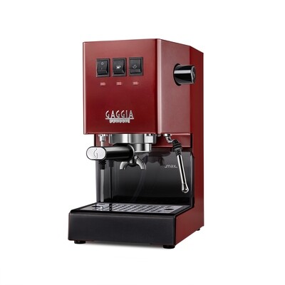 Gaggia Classic E24 [BRASS BOILER]  RED 240V | Manual Espresso Coffee Machine [New-Damaged Box]