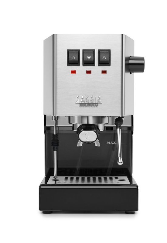 Gaggia Classic E24 [BRASS BOILER]  INOX 240V | Manual Espresso Coffee Machine[REFURBISHED]