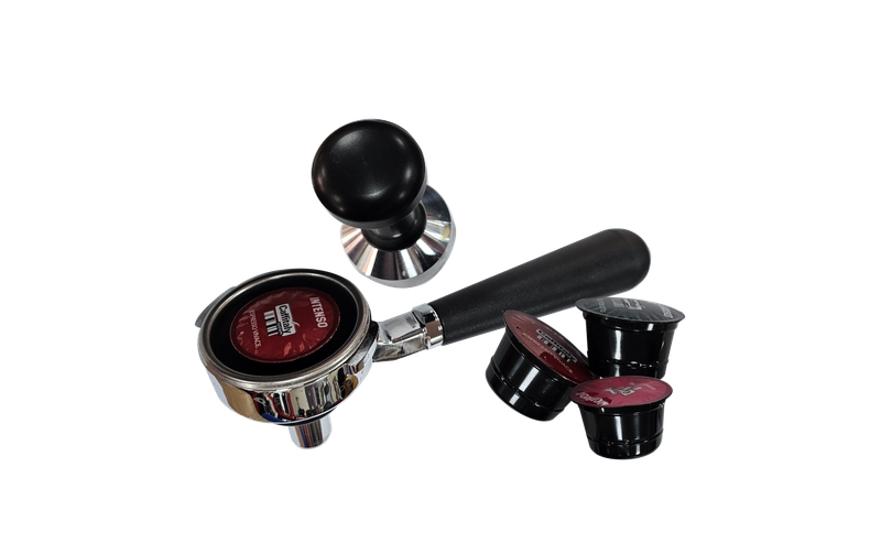 Gaggia Classic E24 [BRASS BOILER]  RED 240V | Manual Espresso Coffee Machine with Caffitaly Adapter