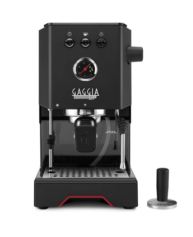 Gaggia Classic Up [BRASS BOILER] BLACK 240V | Manual Espresso Coffee Machine with MDF55 Grinder