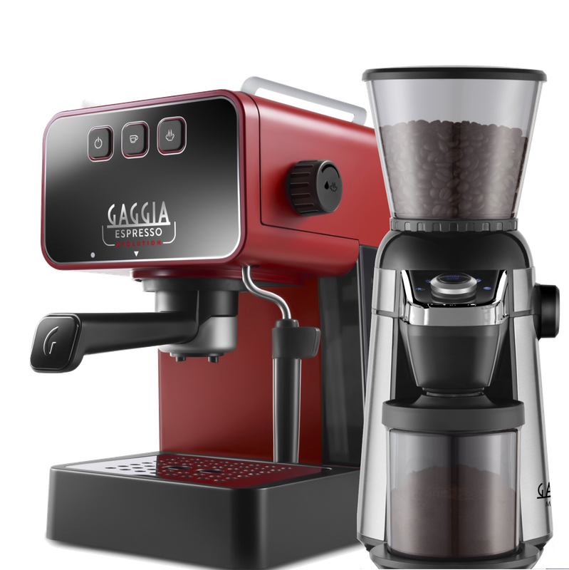 Gaggia Espresso Evolution Red with MD15 Grinder [EG2115/03]