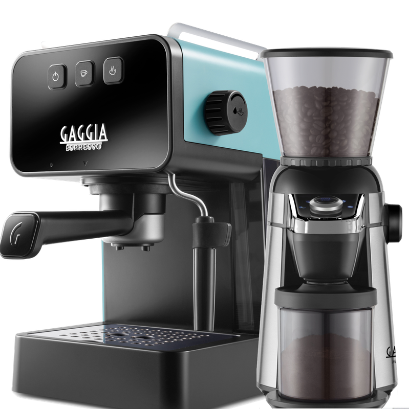 Gaggia Espresso Deluxe Black/Green with MD15 Grinder [EG2111/66]