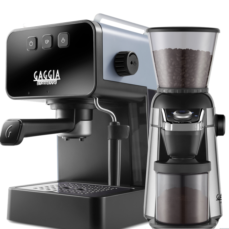 Gaggia Espresso Deluxe Black/Grey with MD15 Grinder[EG2111/64]