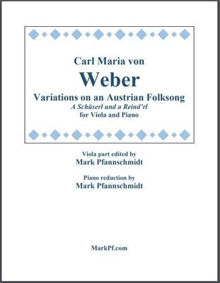 Weber, Carl Maria von: Variations for Viola