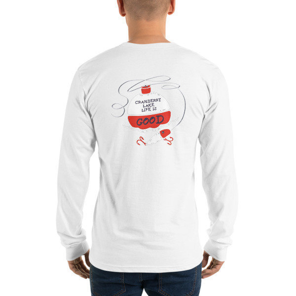 Long sleeve t-shirt (unisex) CLCC Logo (front) and Fishing Bobber (back)