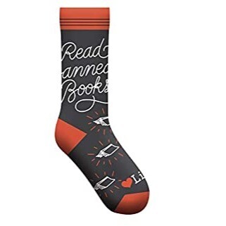 One Size Fits Most Crew Socks- Read Banned Books